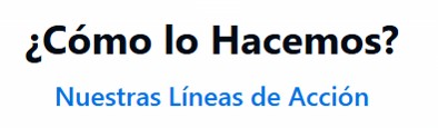 Como lo hacemos