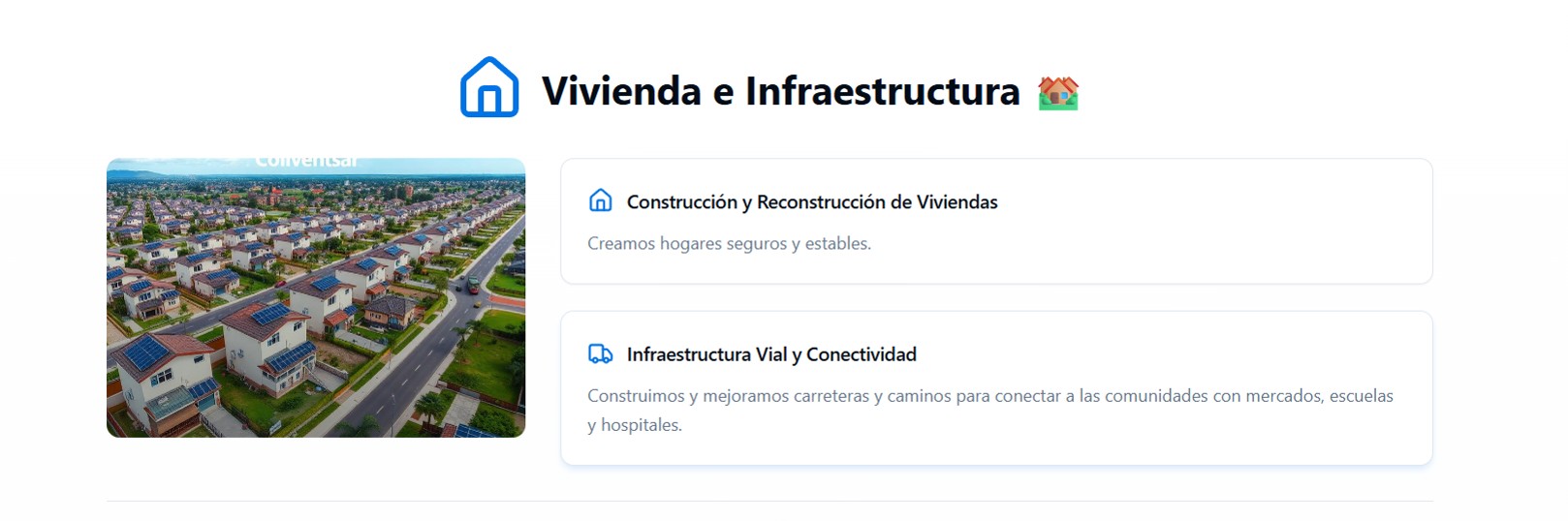 Vivienda e infraestructura